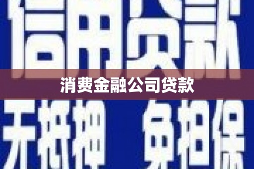 上犹消费金融公司贷款