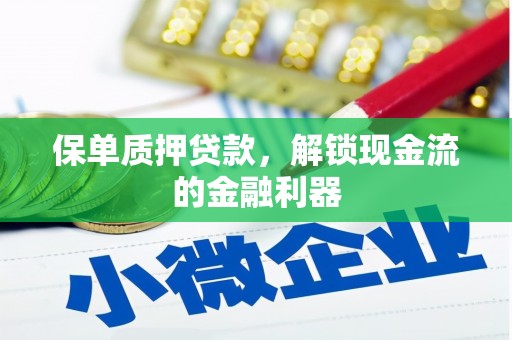 上犹保单质押贷款，解锁现金流的金融利器