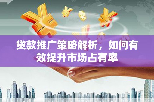 上犹贷款推广策略解析，如何有效提升市场占有率