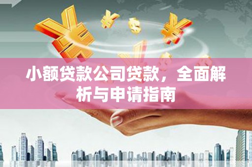 上犹小额贷款公司贷款，全面解析与申请指南