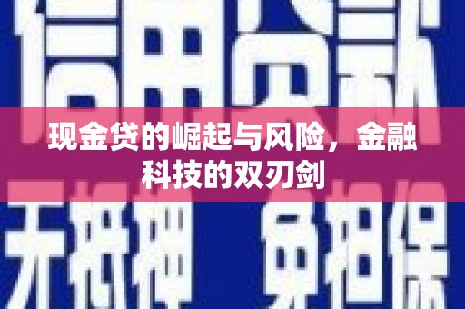 上犹现金贷的崛起与风险，金融科技的双刃剑