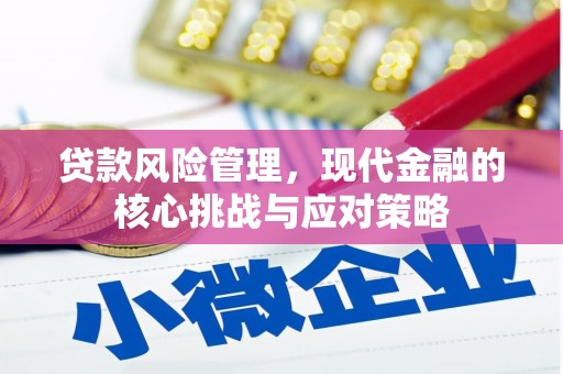 上犹贷款风险管理，现代金融的核心挑战与应对策略