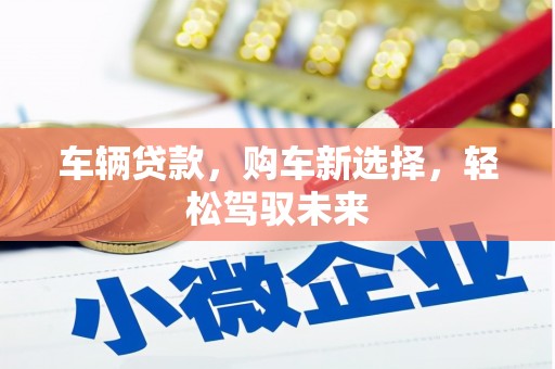上犹车辆贷款，购车新选择，轻松驾驭未来