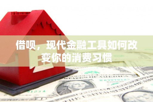 上犹借呗，现代金融工具如何改变你的消费习惯