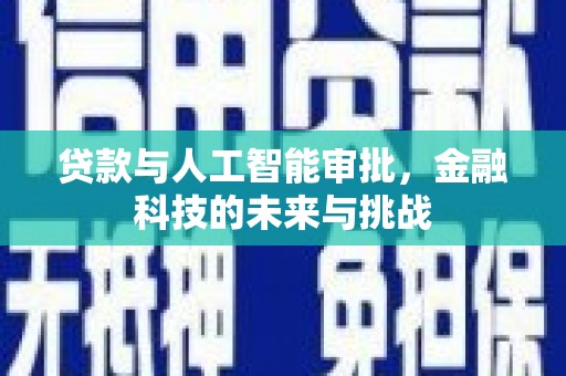 上犹贷款与人工智能审批，金融科技的未来与挑战