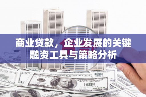 上犹商业贷款，企业发展的关键融资工具与策略分析
