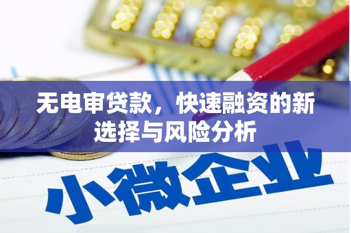 上犹无电审贷款，快速融资的新选择与风险分析