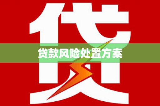 上犹贷款风险处置方案