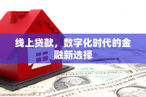 上犹线上贷款，数字化时代的金融新选择