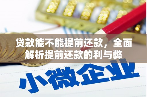 上犹贷款能不能提前还款，全面解析提前还款的利与弊