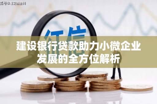上犹建设银行贷款助力小微企业发展的全方位解析
