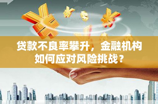 上犹贷款不良率攀升，金融机构如何应对风险挑战？