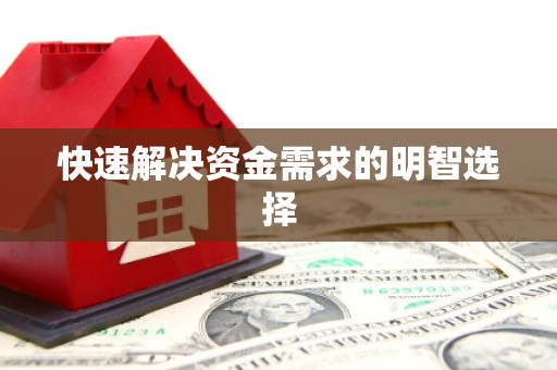 上犹快速解决资金需求的明智选择