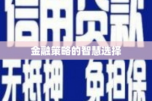 上犹金融策略的智慧选择
