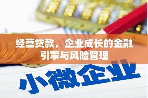 上犹经营贷款，企业成长的金融引擎与风险管理