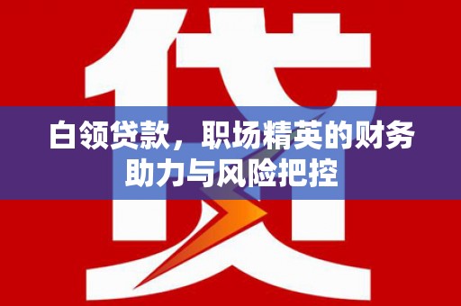 上犹白领贷款，职场精英的财务助力与风险把控